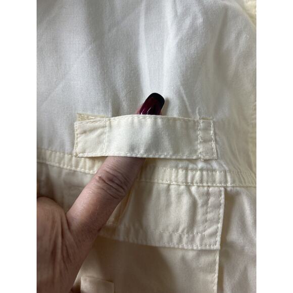 Rugged Earth Men Sz L Yellow Button Down Vented Fishing Shirt Caped Lightweight - Picture 7 of 13